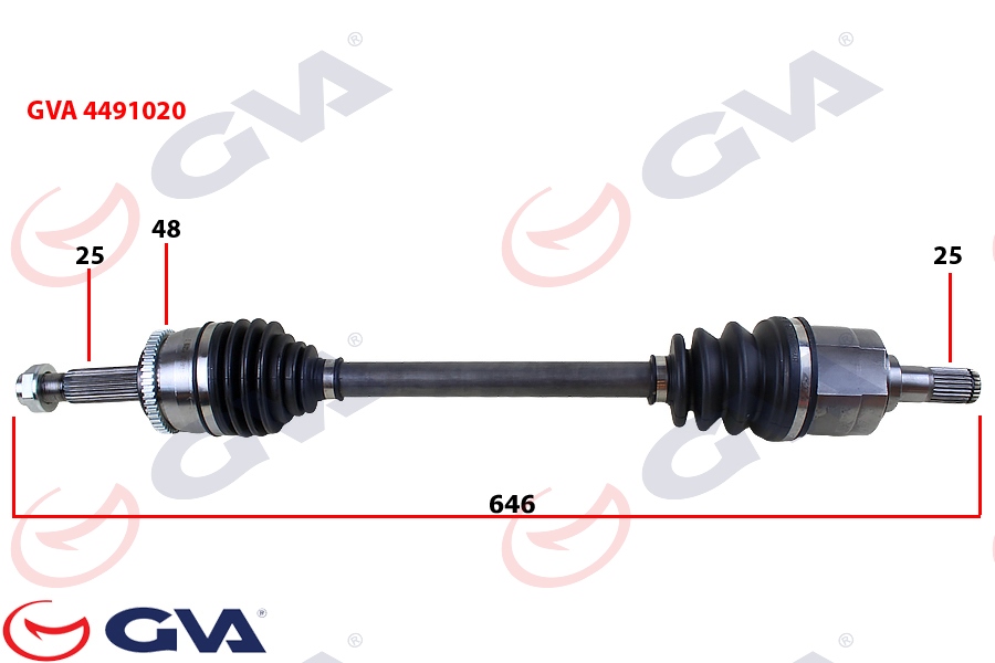 KOMPLE AKS SOL İ-20 1.4 CRDİ 08-15 90HP ABS Lİ 48DİŞ 646MM MAN.