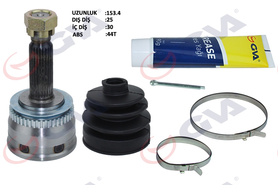 AKS KAFASI DIŞ ÖN ELANTRA 1.6İ ABS Lİ 01-07 44DİŞ 25X30X50 156MM