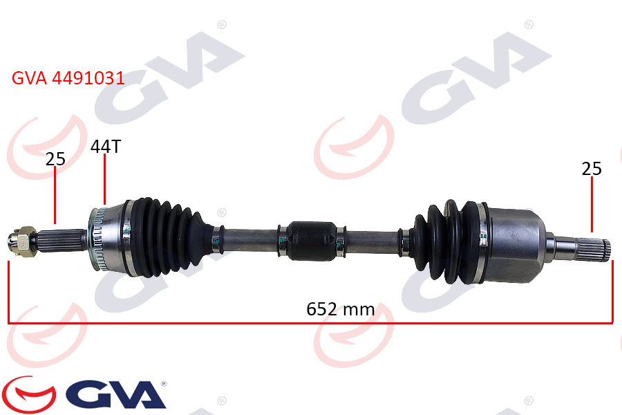 KOMPLE AKS SOL ELANTRA 1.6İ ABS Lİ 01-07 44DİŞ 651MM AUTO.