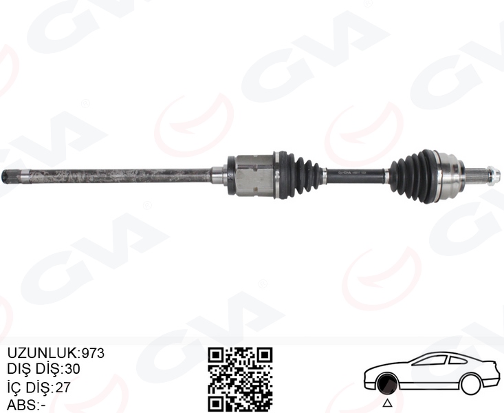 KOMPLE AKS ÖN SAĞ BMW X5 E53 05 00 973MM DİŞ 30 DİFERANSİYEL DİŞ 27