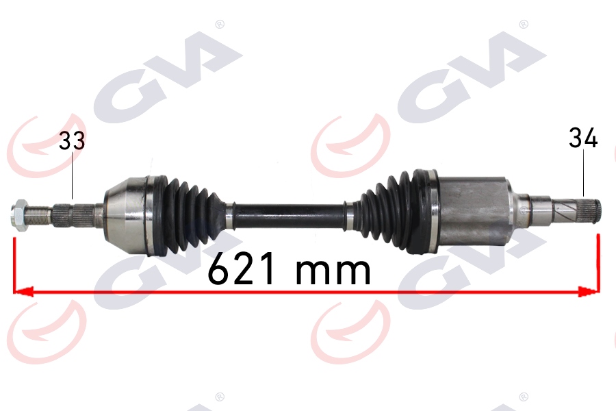 KOMPLE AKS SOL CHEVROLET CRUZE 1.6 10-17 621MM