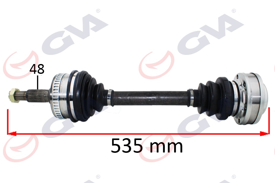 KOMPLE AKS SOL/SAĞ MERCEDES VITO 108 D 97-03 ABS Lİ 48DİŞ 535MM