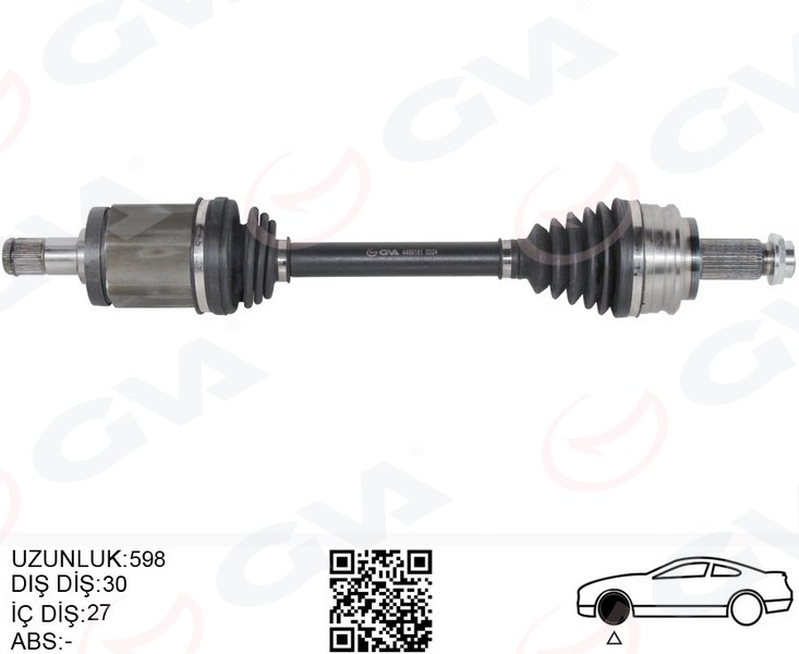 KOMPLE AKS ÖN SOL BMW X3 E83 04 11 598MM