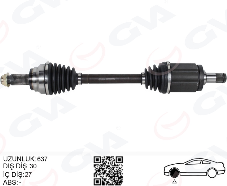 KOMPLE AKS ÖN SOL BMW X5 E70 X6 E71 E72 637MM