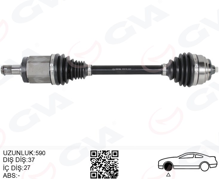 KOMPLE AKS ÖN SOL BMW X3 F25 X4 F26 590MM