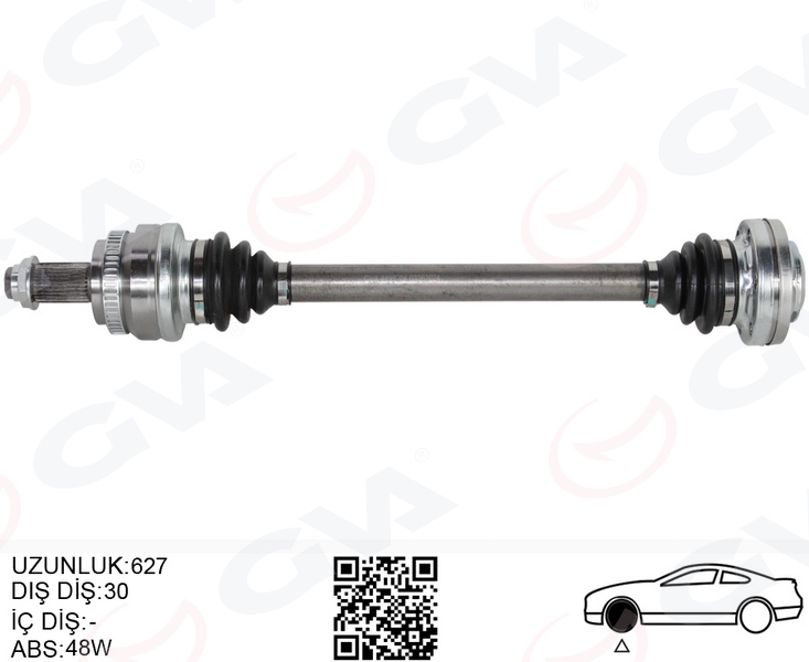 KOMPLE AKS ARKA SOL BMW X3 E83 04 627MM