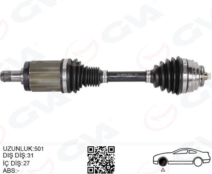 KOMPLE AKS ÖN SOL BMW X1 E84 09 15 501MM