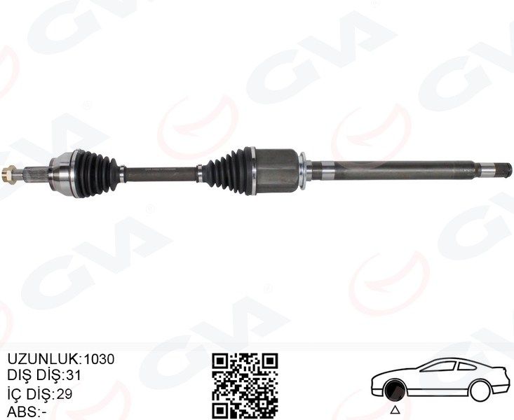 KOMPLE AKS ÖN SAĞ DISCOVERY 5 L462 R.R 4 L405 R.R SPORT 2 L494 1030MM