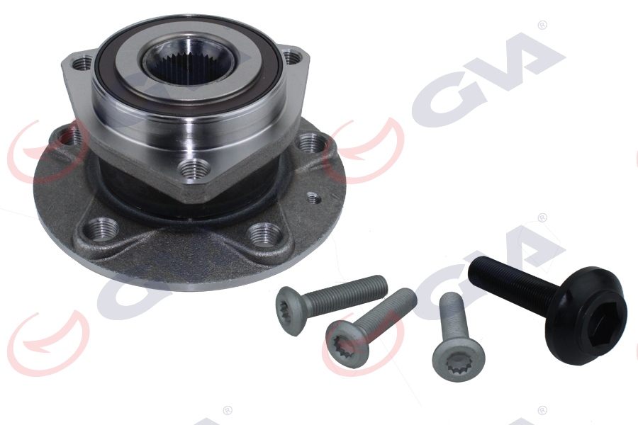 ÖN TEKER PORYASI RULMANLI CADDY III 04- -GOLF VI 09- ABS Lİ 5 BİJON 82 MM