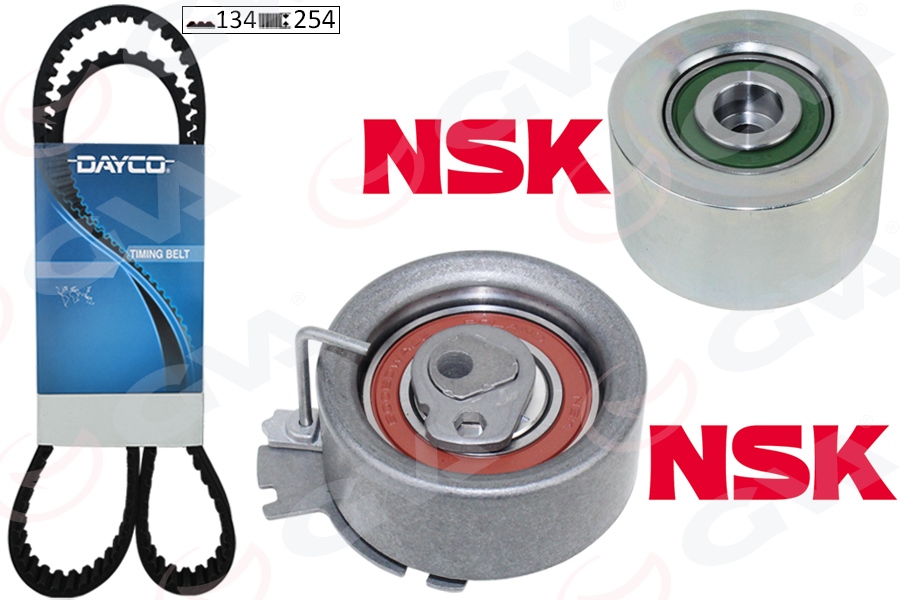 EKSANTRİK GERGİ KİTİ 134X254 P206-307-PARTNER-BERLINGO-C3-XSARA 1.6 16V NFU TU5JP4 K015581XS