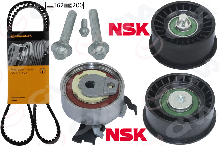 EKSANTRİK GERGİ KİTİ 162X200 ASTRA G-CORSA C-VECTRA C-MERIVA A-ZAFIRA A 1.4-1.6-1.8 16V Z16XE-Z14XE