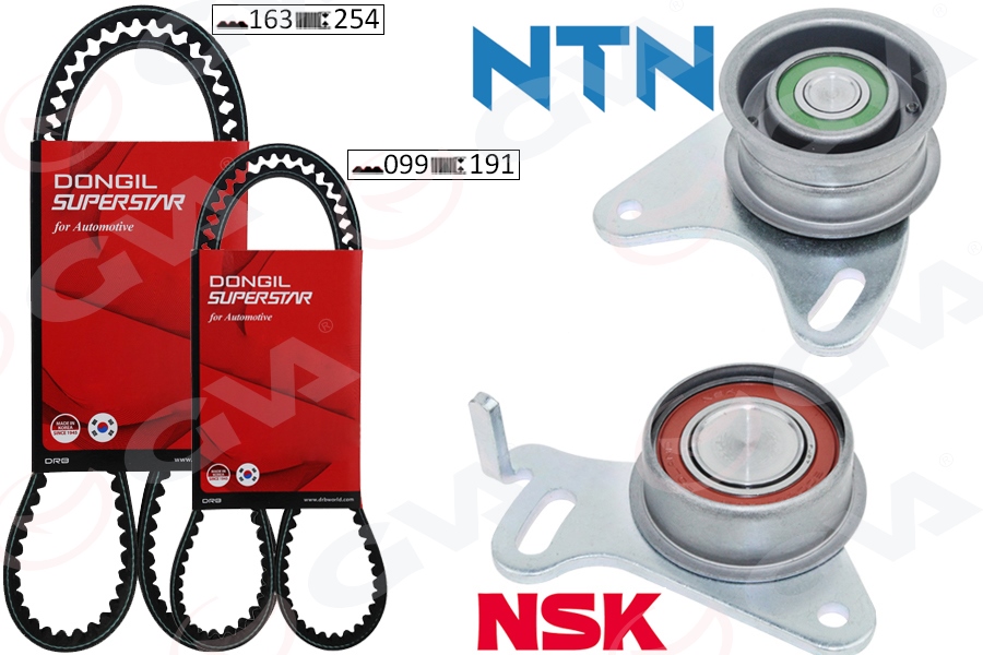 EKSANTRİK GERGİ KİTİ 99X191/163X254 HYUNDAI H100 94-00 -L300 91-03 2.5D K025435XS