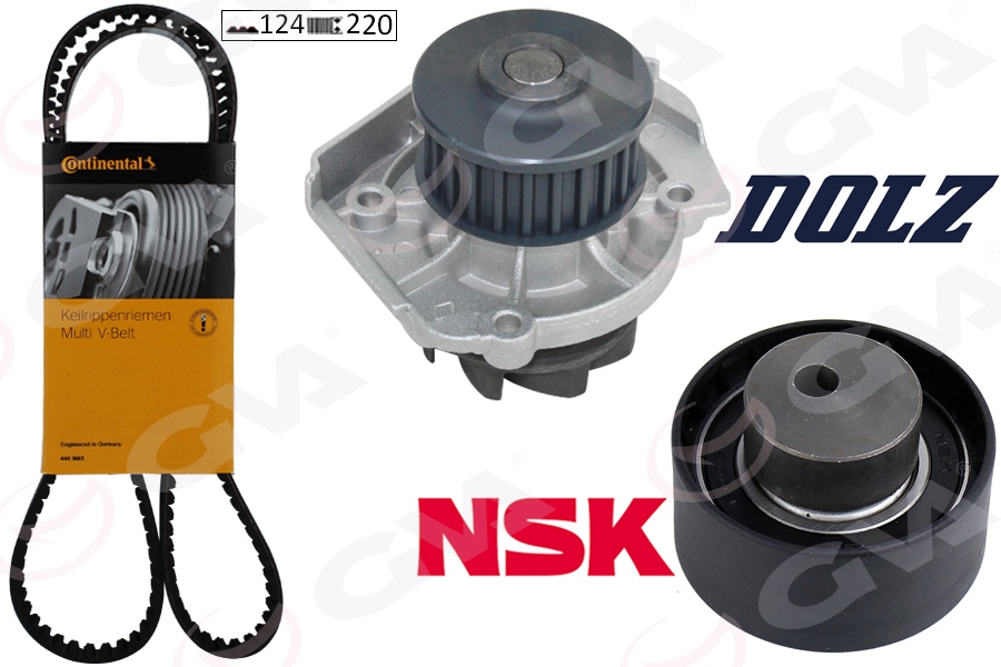 DEVİRDAİMLİ EKSANTRİK GERGİ KİTİ 124X220 BRAVA 1.2 16V-BRAVO I-II 1.2 -1.4-DOBLO 1.4-LINEA-PALIO 1.2 MAREA