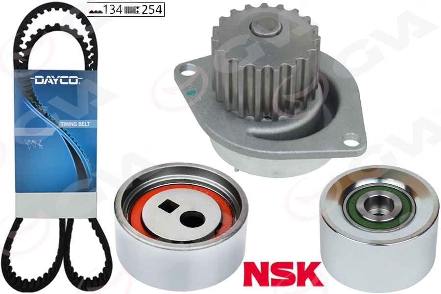 EKSANTRİK GERGİ KİTİ 134X254 P106 II 1.6 96- TU5J4 -SAXO 1.6 96-03 TU5JP4 K015458XS