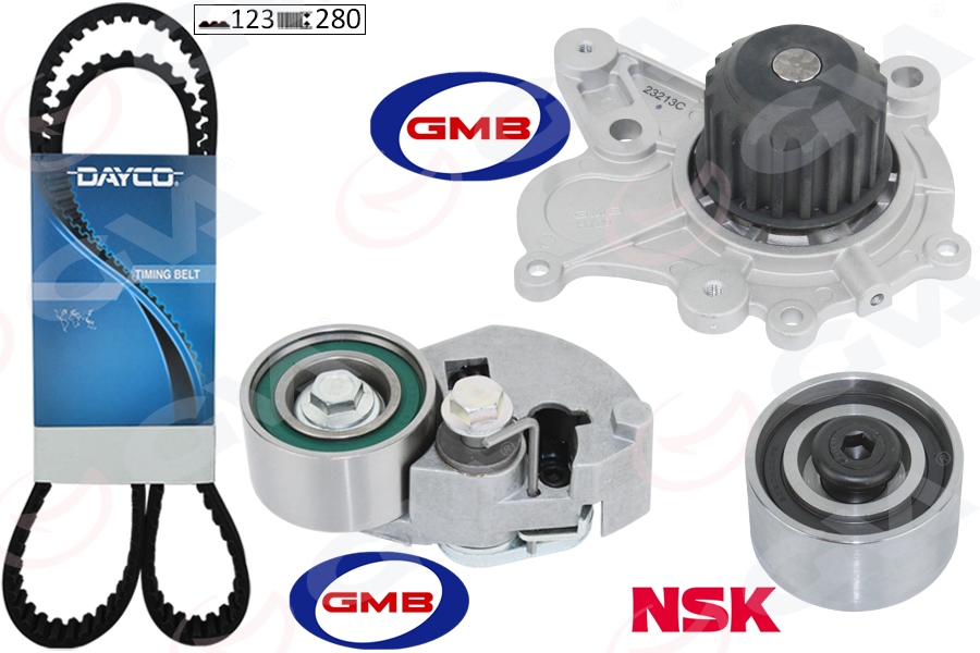 DEVİRDAİMLİ EKSANTRİK GERGİ KİT 123X280 ACCENT 02-05 -GETZ 1.5CRDI-ELANTRA 01-06 -İ30 2.0CRDI