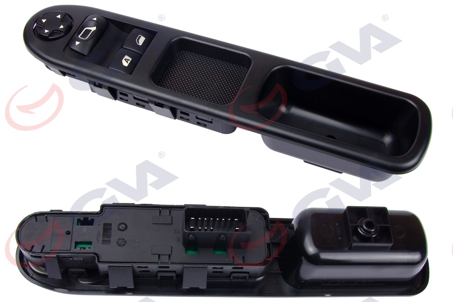 CAM AÇMA ANAHTARI SOL PEUGEOT 207 07-13 ÇİFTLİ AYNA AYARLI ÇERÇEVELİ