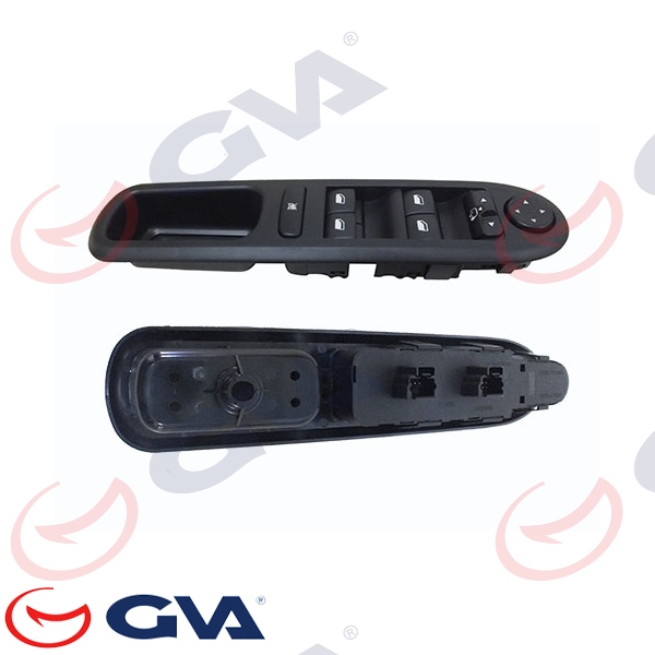 CAM AÇMA ANAHTARI SOL PEUGEOT 407 04-11 DÖRTLÜ-MERKEZİ KİLİT DÜĞMELİ - AYNA AYARLI