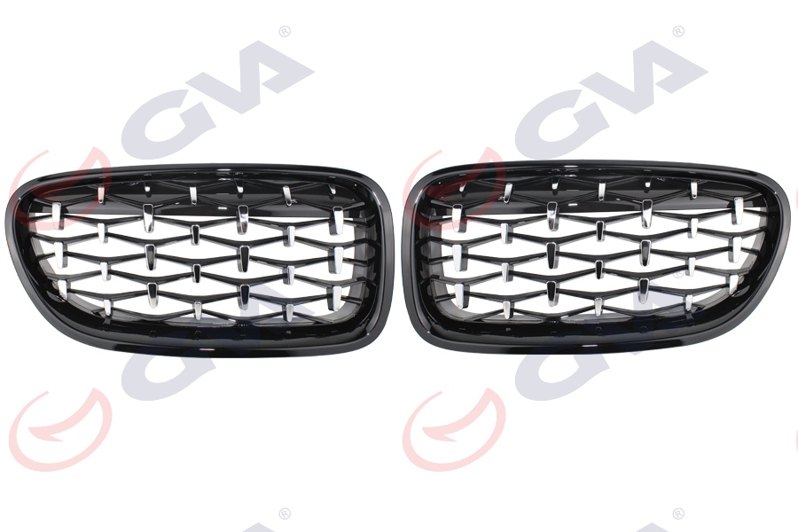 PANJUR SIYAH ÇERCEVE KENARLI KROM NOKTALI SET Z4 STYLE BMW F10 10 13