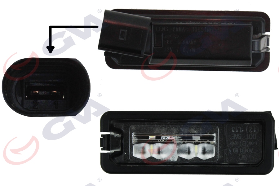 PLAKA LAMBASI LEDLİ VW.SEAT.SKODA.AUDI TÜM MODELLER 2004