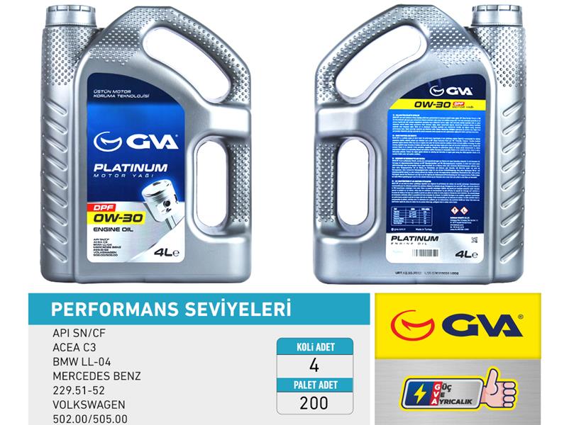 MOTOR YAĞI 0W30 4 LT DPF TAM SENTETİK API SN/ CF PARTİKÜLLÜ