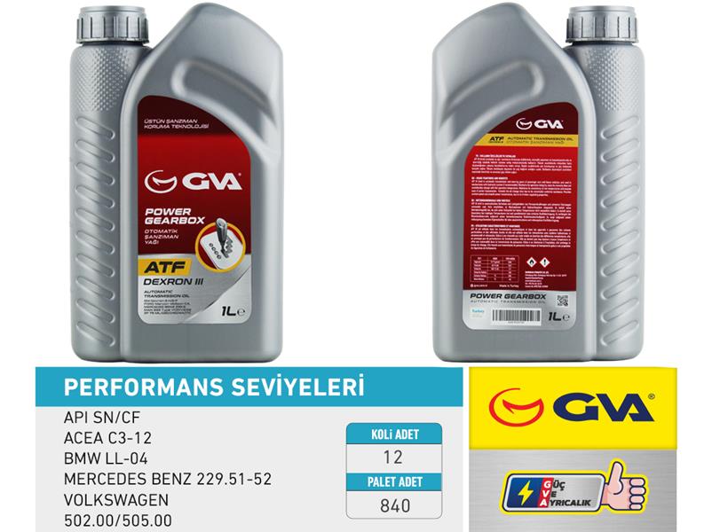 OTOMATİK ŞANZIMAN YAĞI ATF III 1 LT PLATINUM DEXRON III KIRMIZI