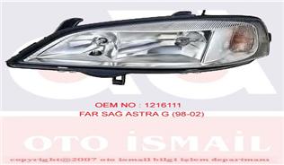 FAR SİNYAL SAĞ ASTRA G 98 09 ELEKTRİKLİ H7 HB3