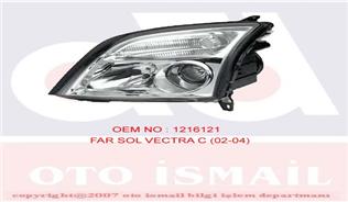 FAR SİNYAL SOL VECTRA C 04/02-08/05-KOMBİ 10/03-08/05-SIGNUM 05/03-08/05 ELEKTRİKLİ H7 H7