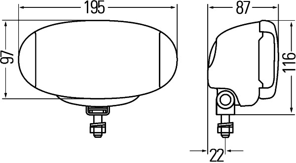 SPOT LAMBA SET COMET FF 550 SAYDAM SOL/SAG