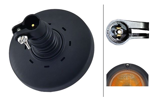 DÖNER İŞARET LAMBASI LED SARI UNIVERSAL 12-24V