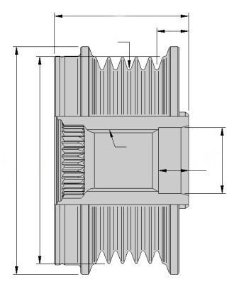 ALTERNATÖR KASNAĞI GM GM 1204643-55565443-55565443-55565443-55565443-------