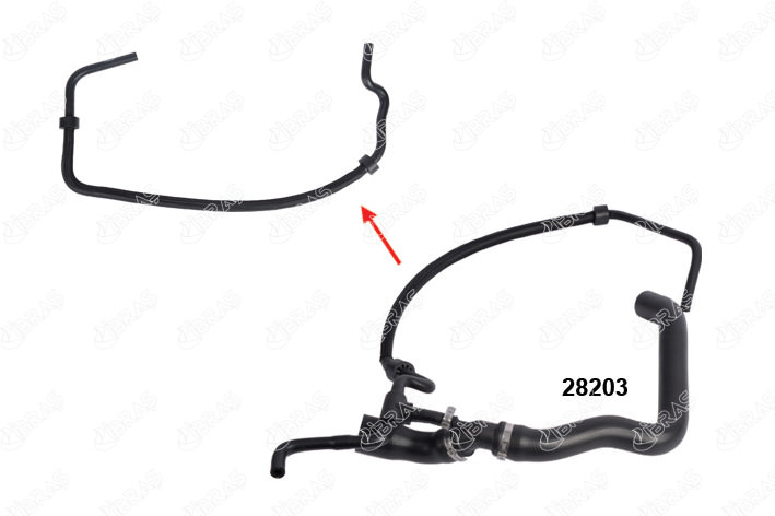 28203 RADYATÖR ÜST HORTUMUNUN -- İNCE UZUN HORTUMU -- VW LT35-VOLT 2.5 N171