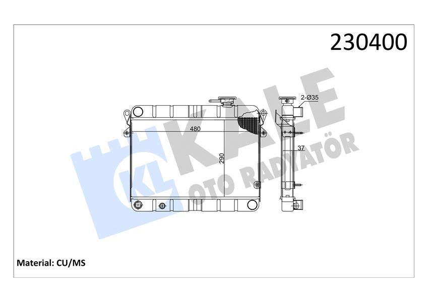 RADYATÖR M131 EM-YM 470X292X34 3 SIRA SUPER PS FANLI SİSTEM