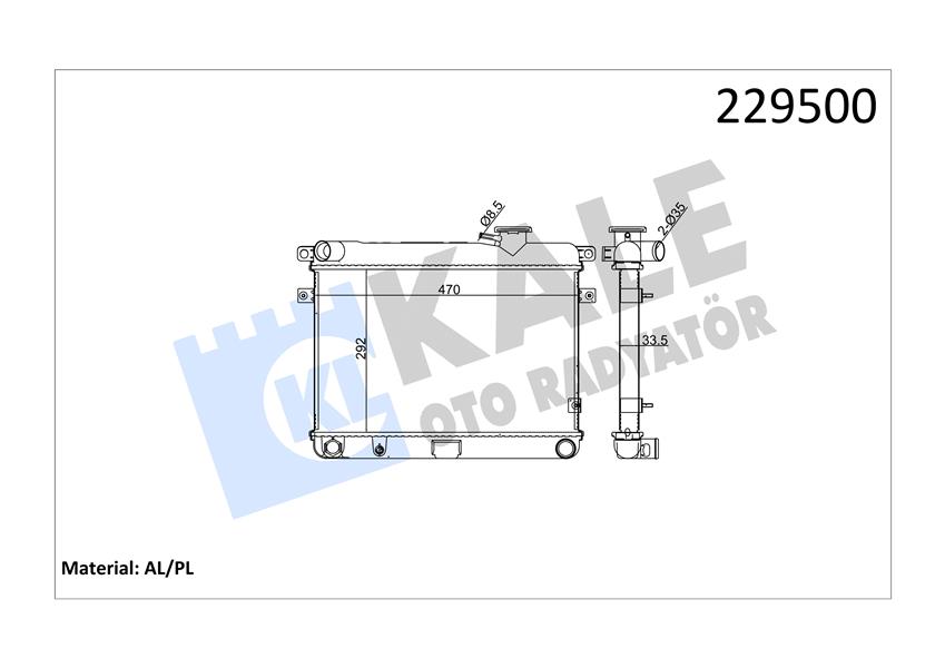 RADYATÖR M131 EM-YM 470X292X34 2 SIRA AL PL SİSTEM