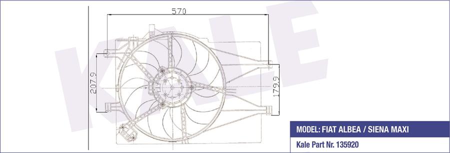 FAN GRUBU DAVLUMBAZLI FIAT PALIO DAVLUNBAZ 1.2 AT-AC 46848916 350W FAN MOTORU DAVLUMBAZLI