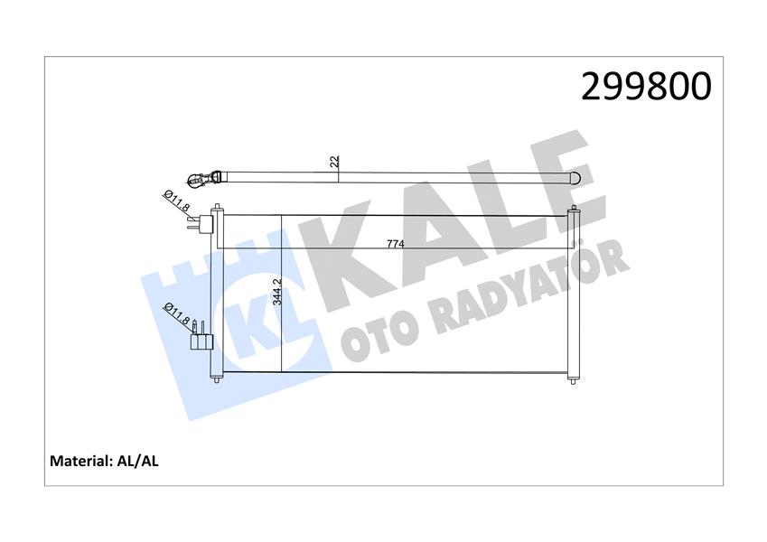 KLIMA RADYATÖRÜ CONNECT 02 14 1.8 TDCI 75-90-110PS