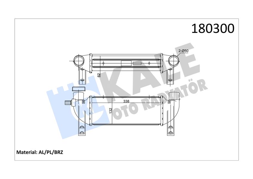 TURBO INTERCOOLER RADYATORU CONNECT 1.8TDCI 02 06 AL AL
