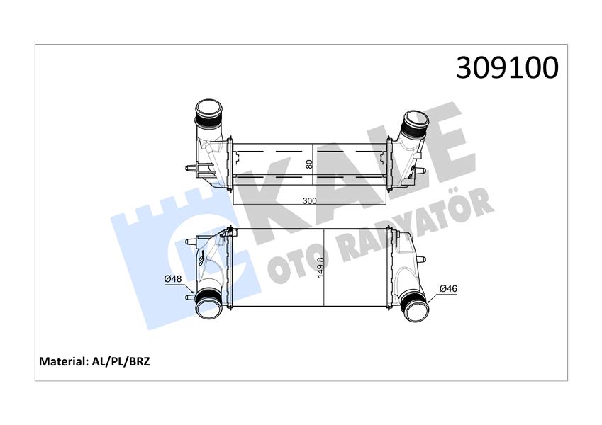 TURBO INTERCOOLER RADYATORU COURIER 14 FIESTA 13 B MAX 12 1.0 ECOBOOST