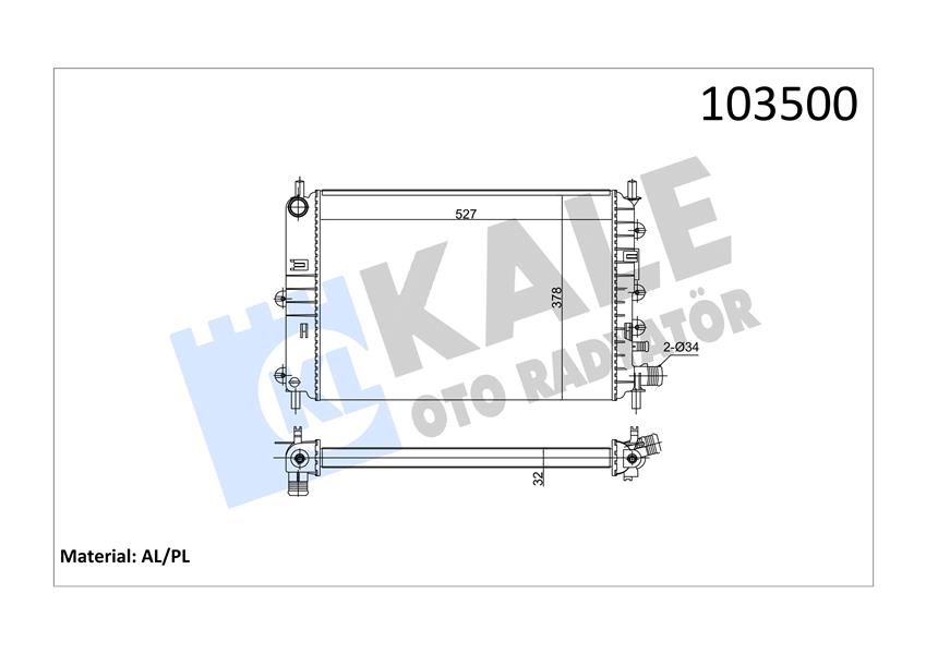 MOTOR RADYATORU ESCORT CLX 2 SIRA AL PL SISTEM