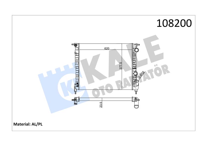 RADYATÖR 2 SIRA AL 21/ESPACE 2.2 GTX AL/PL