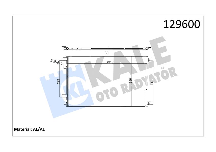 KLİMA RADYATÖRÜ KONDENSER RENAULT MEGANE II 03 SCENIC II 03 GRAND SCENIC II 03 1.5DCİ 1.6 1.9DCİ 2.0