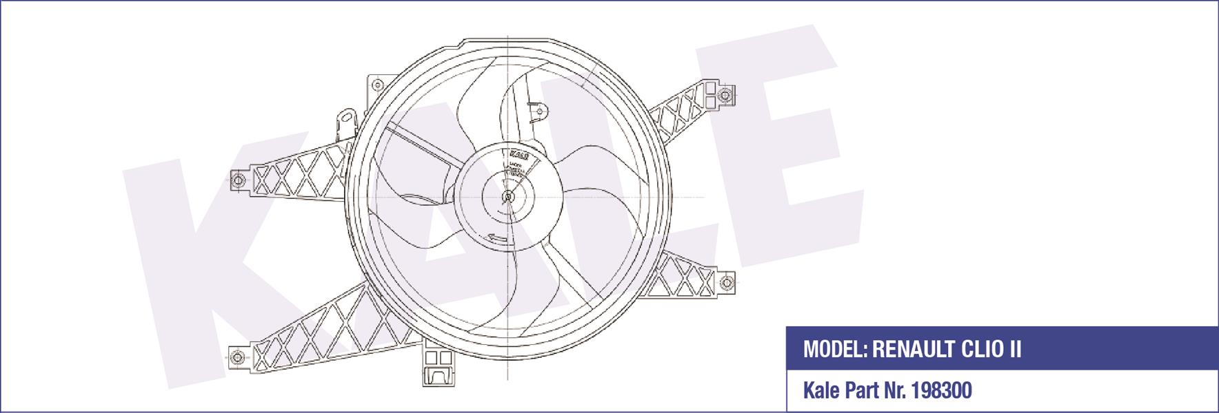 FAN GRUBU DAVLUMBAZLI RENAULT CLIO III NAC FAN GRUBU 7701063963