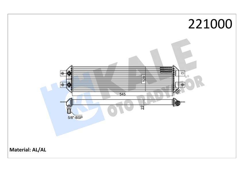 YAĞ SOĞUTUCU AL/BRZ BMC L-80