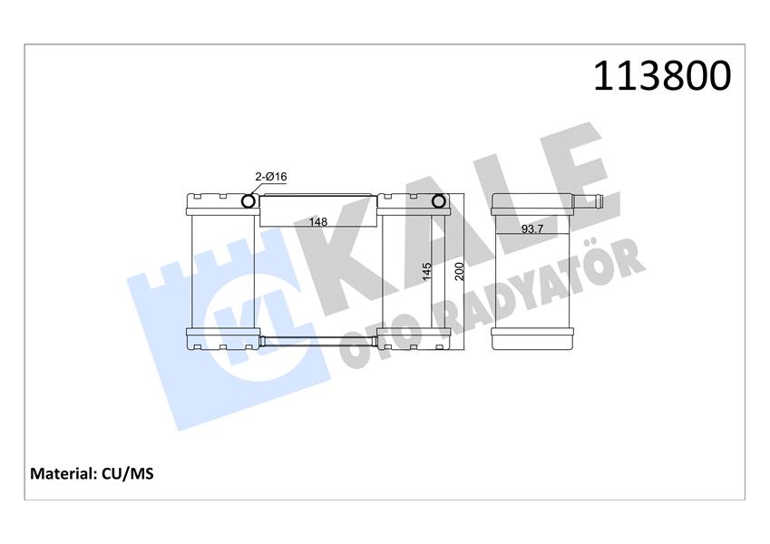 KALORİFER 4 SIRA PA BMC L.30-TM.30