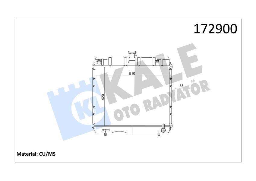 RADYATÖR 200-200D-230.4 W115 2 SIRA PA 420X510X33