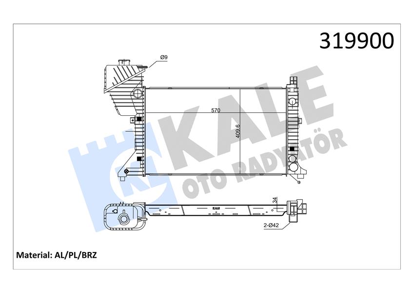 MOTOR SU RADYATORU MERCEDES SPRINTER B901 B904 96 06