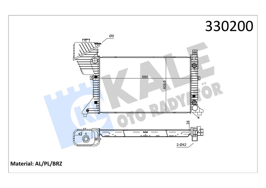 MOTOR SU RADYATORU MERCEDES SPRINTER B901 B904 96 06 KLIMALI