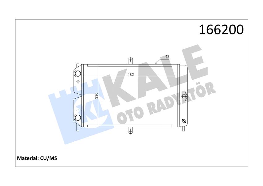 RADYATÖR SAMARA 1.5CC NAC 2 SIRA PF 482X330X43