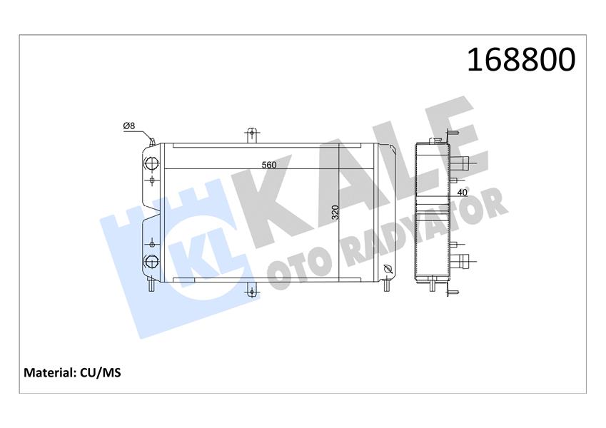RADYATÖR VEGA 1.5CC 2 SIRA PF 560X320X40