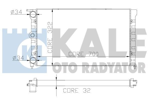 RADYATÖR 12 SIRA AL PL PASSAT-SANTANA