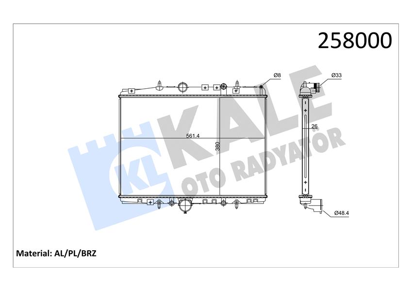 RADYATÖR AL/PL/BRZ C5-P406-P607